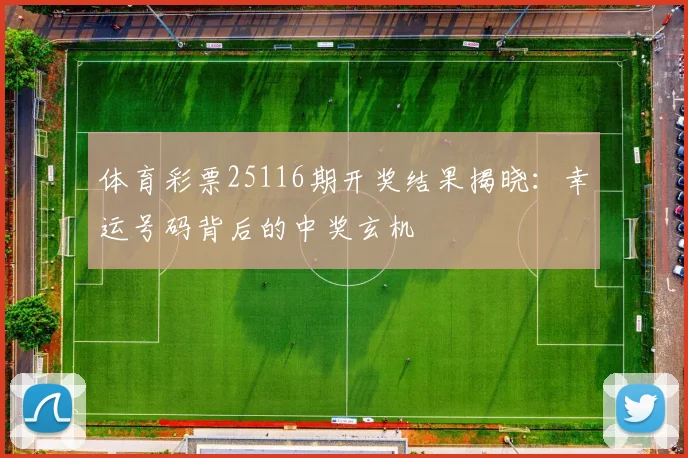 体育彩票25116期开奖结果揭晓：幸运号码背后的中奖玄机